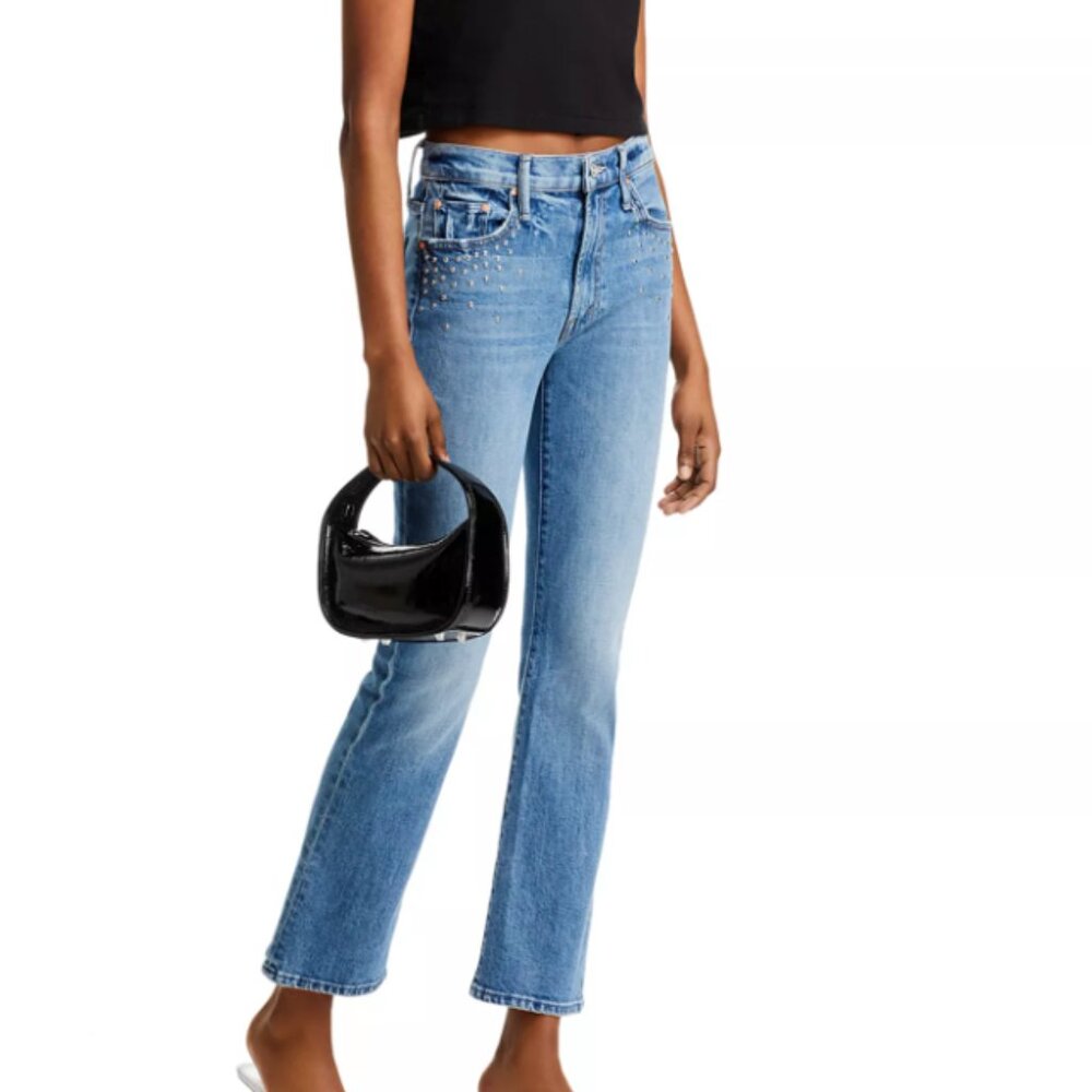 MOTHER SUPERIOR The Insider Flood Metal Magic Mid-Rise Baby Bootcut 29 EUC $359